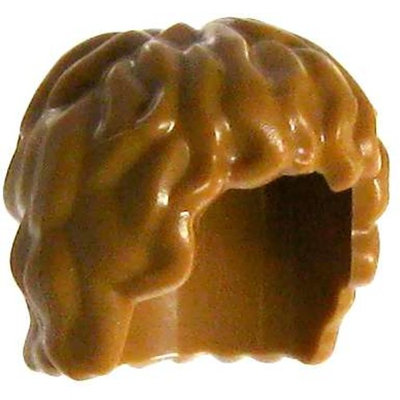 LEGO Dark Orange Wavy Hair Loose Hair