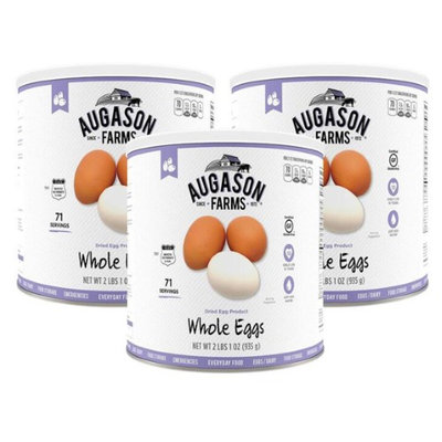 Augason Farms Dried Whole Eggs 3 Cans Combo (Pack of 3)
