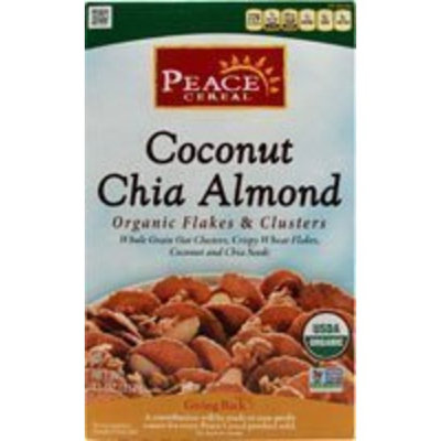 Peace Cereal Organic Flakes & Clusters Coconut Chia Almond 11 Oz (Pack of 6) - Pack Of 6