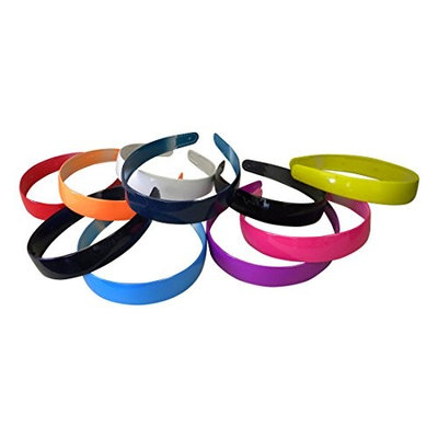 Red 1 Inch Plastic Hard Headband with Teeth Head band Women Girls (Motique Accessories)