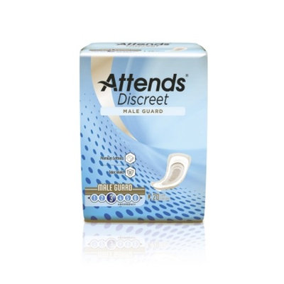 Bladder Control Pad Attends Discreet Male Guard Light Absorbency Male Disposable Bag of 20