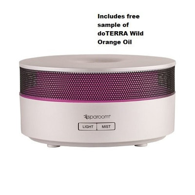 Sparoom Aromamist Ultrasonic Diffuser with 1/4 dram 20 drop sample wild orange oil
