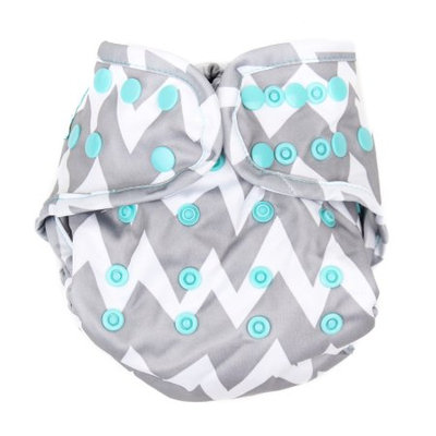 Diaper Cover - Bumkin - Gray Chevron New ECS-501