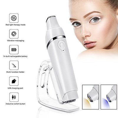 MYSWEETY Eye Massager with Heat, 42℃ Heated Anions Import Sonic Vibration Facial Massager Relieves Fine Lines, Puffiness and Dark Circle, USB Rechargeable