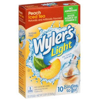Wyler's Singles To-Go Drink Mix, Peach tea, .59 Oz, 10 Packets