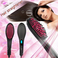 Besmall Hair Iron Straightener Hair Straightening Brush Steam Comb Instant Magic Silky Straight Hair Styling with Security Certificate , Anion Hair Care, Anti Scald, Zero Damage