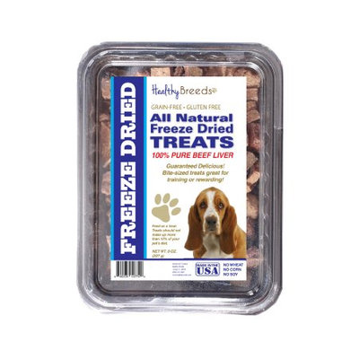 Healthy Breeds 840235147459 10 oz Basset Hound All Natural Freeze Dried Treats Beef Liver