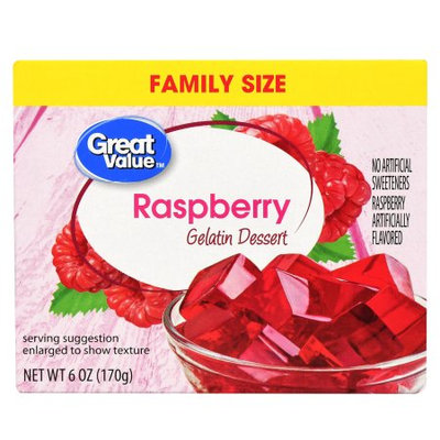 Great Value Raspberry Gelatin Dessert