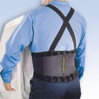FLA Orthopedics 70-110MDBLK Safe - T - Lift Lx Working Back Support Black Medium