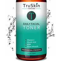 DAILY Facial SUPER Toner for All Skin Types, Contains Glycolic Acid, Vitamin C, Witch Hazel and Organic Anti Aging Ingredients for Sensitive Skin, Combination, Acne, and Even Oily Skin