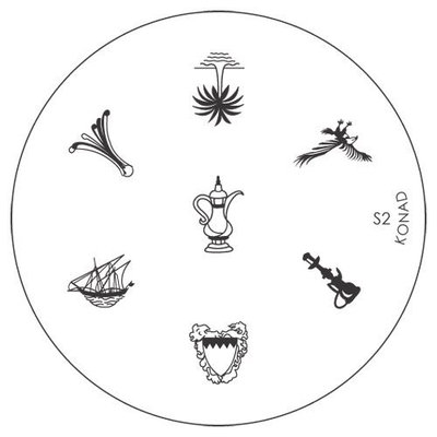 Konad Stamping Nail Art Image Plate S2