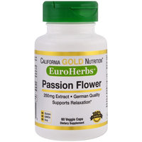 California Gold Nutrition, EuroHerbs, Passion Flower, 250 mg , 60 Veggie Caps