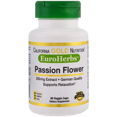 California Gold Nutrition, EuroHerbs, Passion Flower, 250 mg , 60 Veggie Caps
