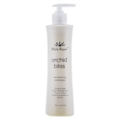 White Sands Orchid Bliss Revitalizing Shampoo 9.5 oz Sulfate Free, Moisture Balancing, Conditioning, Gentle Cleansing, Color Safe Shampoo. Short, Medium and Long Hair. All Types