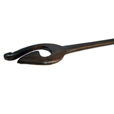 Sono Wood Simple Flame Curled Single Prong Hairstick