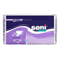 Seni SENI-S-LA25-BS1 Super Briefs for Heavy Incontinence Large - 25 Per Pack