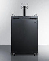 Summit SBC635MTWIN Commercial 5.7 cu. ft. Freestanding Beer Dispenser with Twin Taps Auto Defrost and Digital