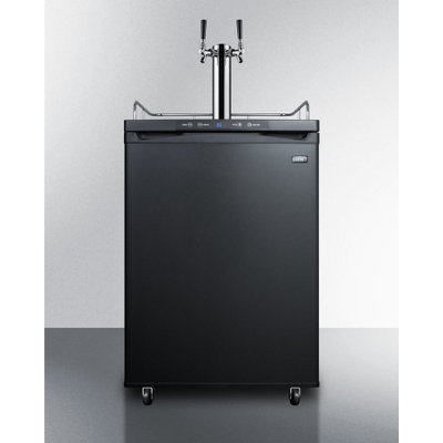 Summit SBC635MTWIN Commercial 5.7 cu. ft. Freestanding Beer Dispenser with Twin Taps Auto Defrost and Digital