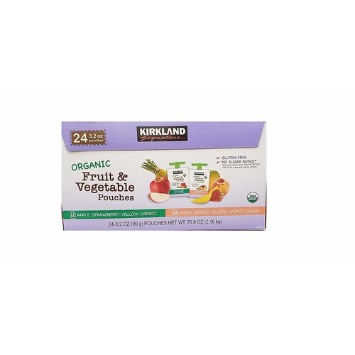 Kirkland Signature Organic Fruit Vegetable Pouches Oz