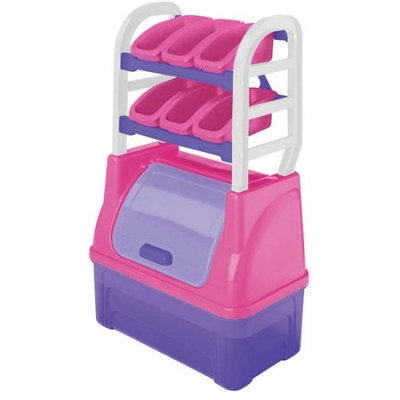 American Plastic Toys Kid's Toy Organizer - Pink/Purple