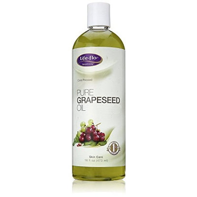 LifeFlo Coldpressed Grapeseed Oil, Pure, 16 Ounce