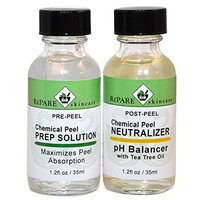 Chemical Peel Kit Prep Solution & Neutralizer - TCA, Glycolic, Salicylic, Jessner's, Lactic Acid Peels