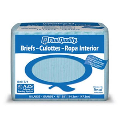 Firstqualityproducts Prevail IB-013/1 Briefs-Large-72/Case