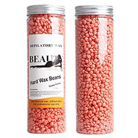 Miss Flora Rose Hair Removal Depilatory Wax Beads, Full-Body Hard Wax Beans for Women and Men, 400g