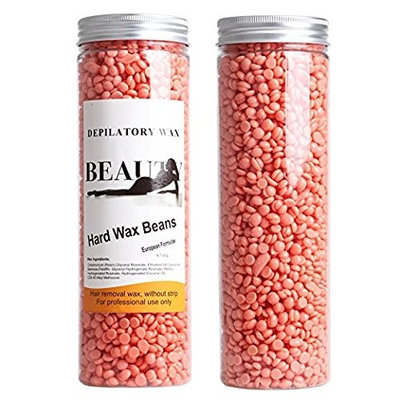 Miss Flora Rose Hair Removal Depilatory Wax Beads, Full-Body Hard Wax Beans for Women and Men, 400g