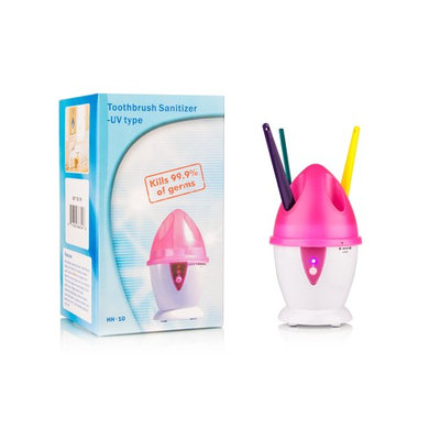 Toothbrush Sanitizer & Holder - UV Type - Pink