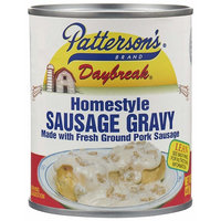 PATTERSON'S DAYBREAK SAUSAGE GRAVY W/FRESH GROUND PORK - 12/8 OZ CANS