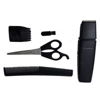 Beard Stubble Sideburns Mustache Trimmer - 5 Piece Kit For Men Includes Clipper, Trimmer Attachment, Comb, Scissors, Brush - Portable Complete Grooming Cutting Hair Trimming Kit by Perfect Life Ideas