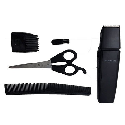 Beard Stubble Sideburns Mustache Trimmer - 5 Piece Kit For Men Includes Clipper, Trimmer Attachment, Comb, Scissors, Brush - Portable Complete Grooming Cutting Hair Trimming Kit by Perfect Life Ideas