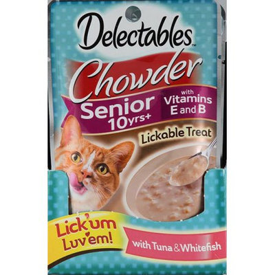 Hartz Delectables Lickable Chowder Tuna & Whitefish Senior Cat Treats