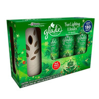 Glade Automatic Spray Starter Set, Tree Lighting Wonder, 3 Refills + 1 Sprayer