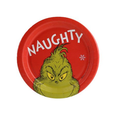 Birthday Express Dr. Seuss Grinch Naughty Dessert Plate (16)