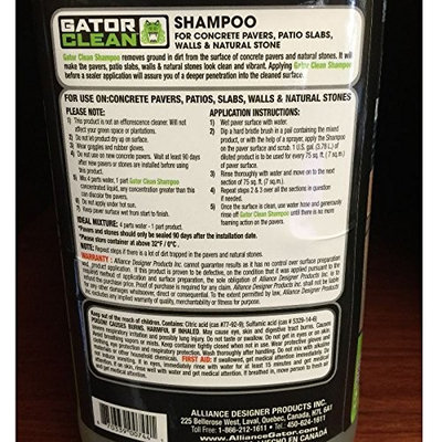 Alliance Gator Clean Shampoo for Pavers & Patios 1 Gal