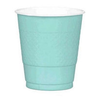 Amscan 43036.121 12 oz. Plastic Cup Robins Egg Blue - Pack of 200