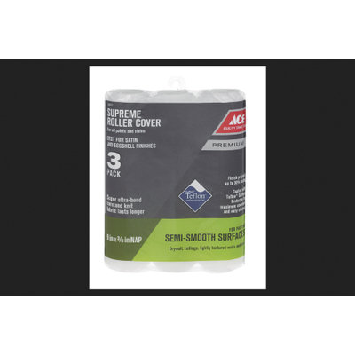 Ace Premium Knit Paint Roller Cover 3/8 in. L x 9 in. W 3 pk (Pack of 6)