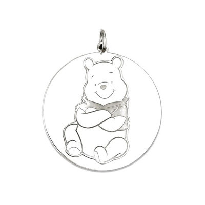 Gemaffair 925 Sterling Silver Disney Winnie the Pooh Charm Pendant - 31mm