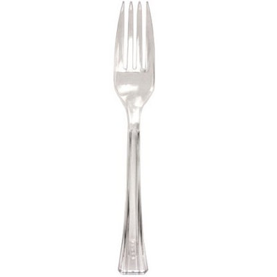 Lillian Cutlery, Fork, Clear, 48 Ct