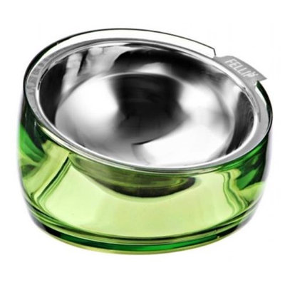 Free-Free Industrial NPA3SB4-1-41A-Jade 5.5 in. Oblik Superb Pet Bowl Jade