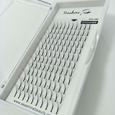 100% Handmade Seashine 5D Premade Volume Fans Eyelash Extensions 10-15mm Long Thickness Russian Volume Style Fashionable Fake Eyelashes Wholesale For Pretty Ladies In One Tray