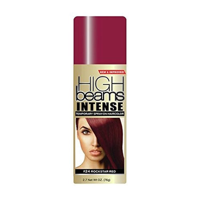 (VALUE PACK OF 3) HIGH BEAM COLOR INTENSE TEMPORARY SPRAY-ON HAIR 2.7oz #24 ROCKSTAR RED: Beauty