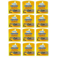 Schick Injector Blades 7 Ct. Each (Pack of 12) + FREE LA Cross Blemish Remover 74851