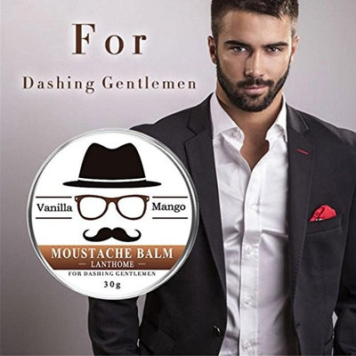Beard Balm for Men, Franterd 30g Beard Balm Leave Moisturizing Care Cream Beard Care Lubricating Cream