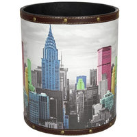 Oriental Furniture Highlights of New York Waste Basket