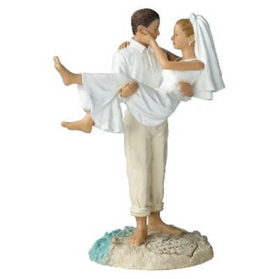 Beach Wedding Figurine-Cauc
