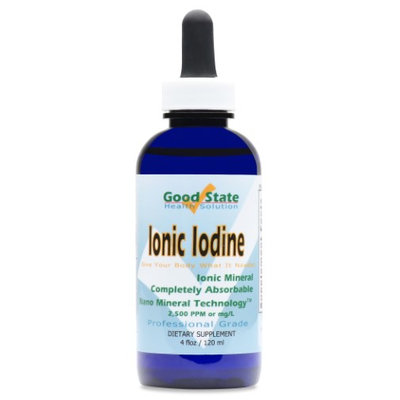 Good State Liquid Ionic Iodine - 4 Drops Equals 500 Mcg Per Serving - 600 Total Servings - 4 Ounces