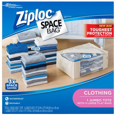 Ziploc S C Johnson Wax 2 Packs 5PC Org/Tote Space Bag